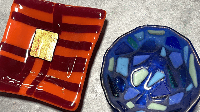 Making Glass Snack Plates