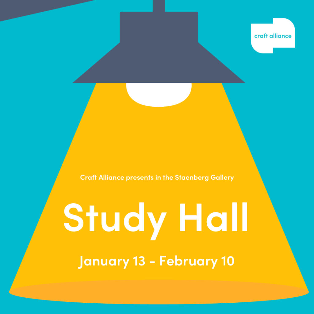 Craft Alliance presents in the Staenberg Gallery, Study Hall, and exhibition about our studios including hands-on activities and demonstrations