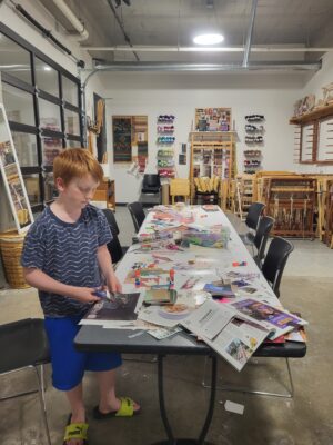 kid in studio