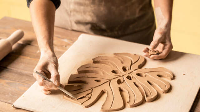 Design of clay leaf