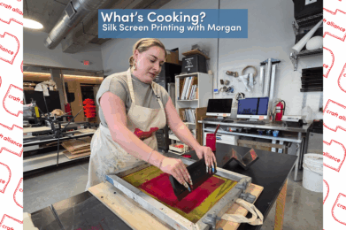 What's cooking - Silk Screen Printing with Morgan