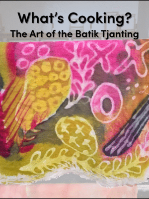 The art of the batik tjanting